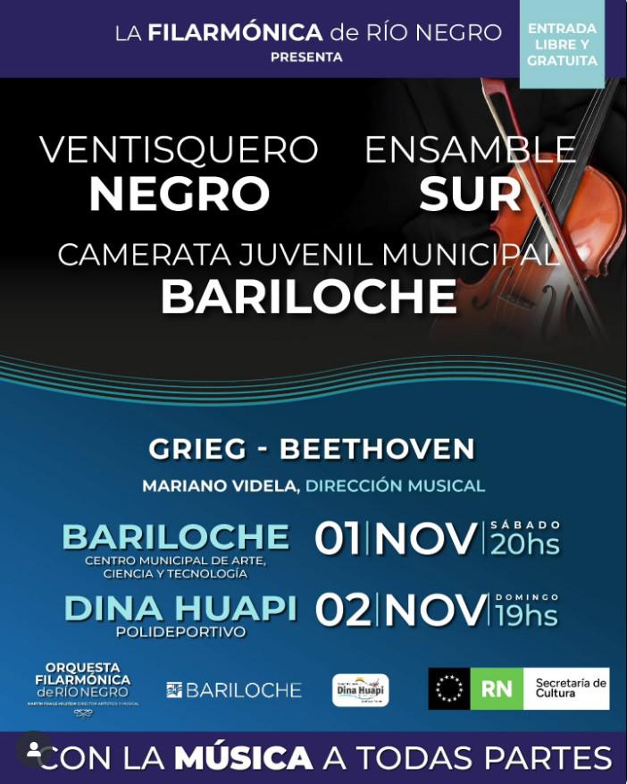 VENTISQUERO NEGRO: GRIEG - BEETHOVEN  DIRIGIDA POR MARIANO VIDELA, 
