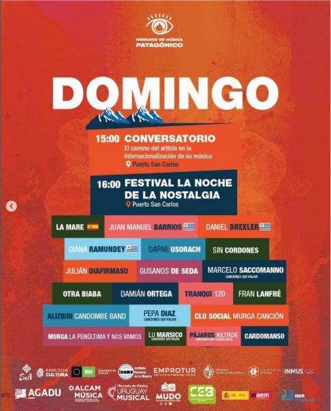 Programaci&oacute;n Mercado de M&uacute;sica Patag&oacute;nico - Domingo 