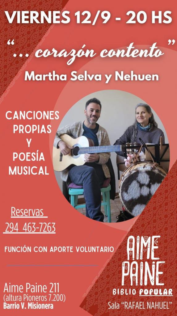 Coraz&oacute;n contento - Martha Selva y Nehuen