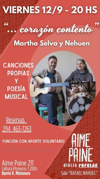 Coraz&oacute;n contento - Martha Selva y Nehuen