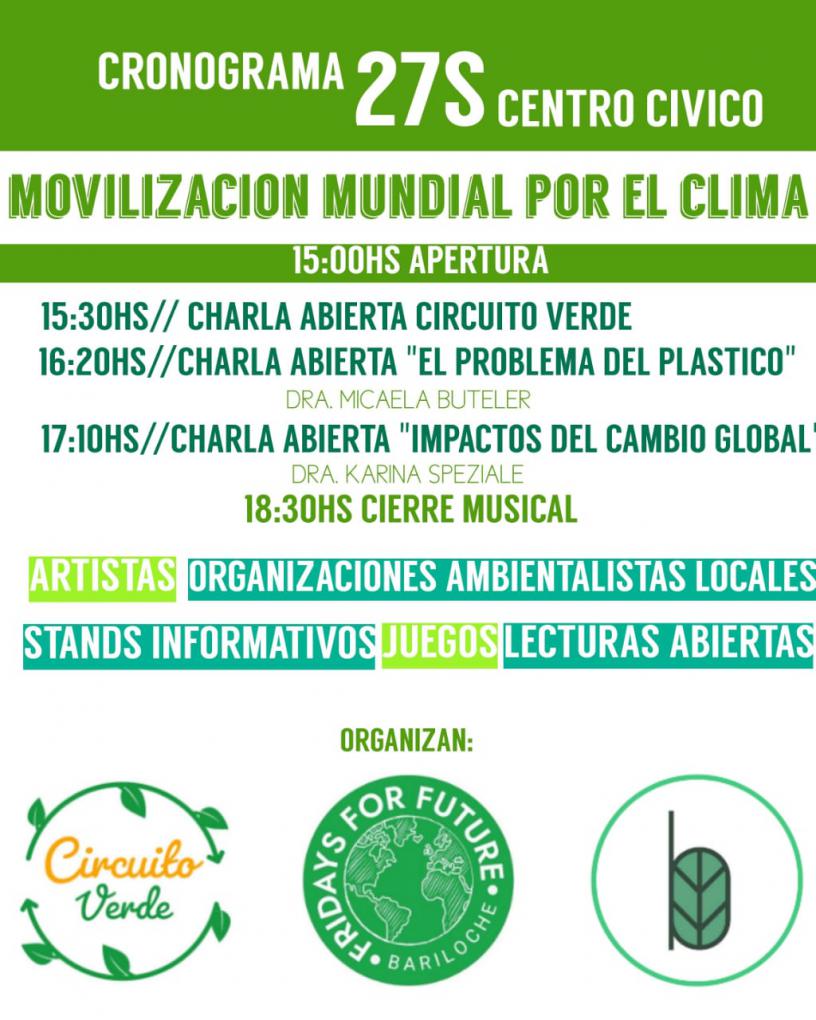 Movilizaci&oacute;n internacional por el clima Fridays For Future Bariloche