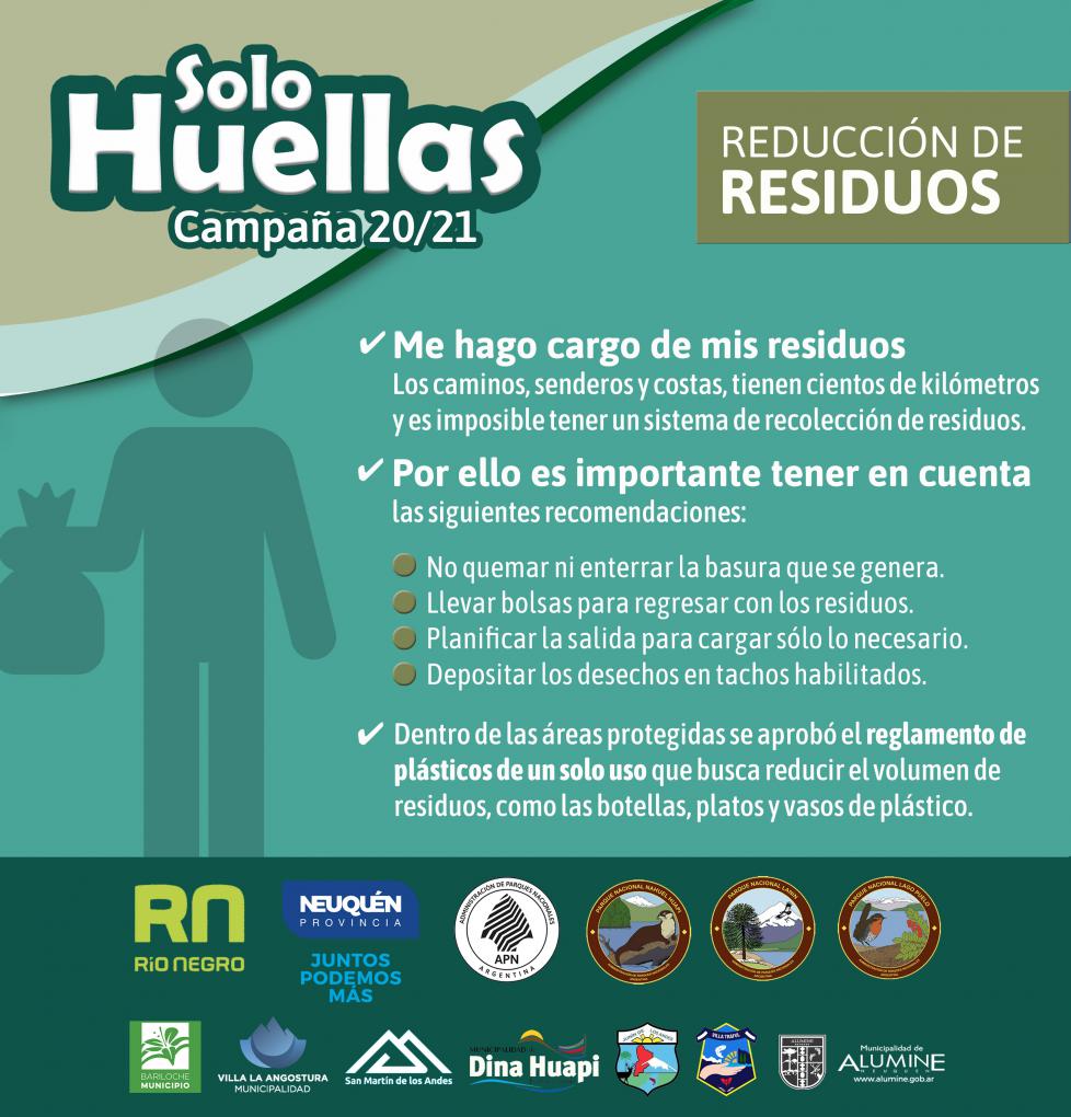Campa&ntilde;a de prevenci&oacute;n Solo Huellas 20/21 Me hago cargo de mis residuos