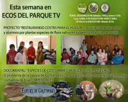 Esta semana en Ecos TV. Importante proyecto para el Huillin y Documental Especies de Costumbres