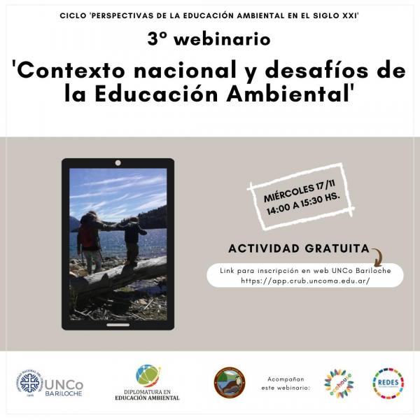 Tercer webinario del Ciclo Perspectivas de la Educaci&oacute;n Ambiental en el siglo XXI