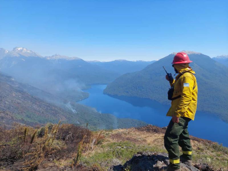 Situaci&oacute;n en el incendio de la seccional Steffen - 19/12