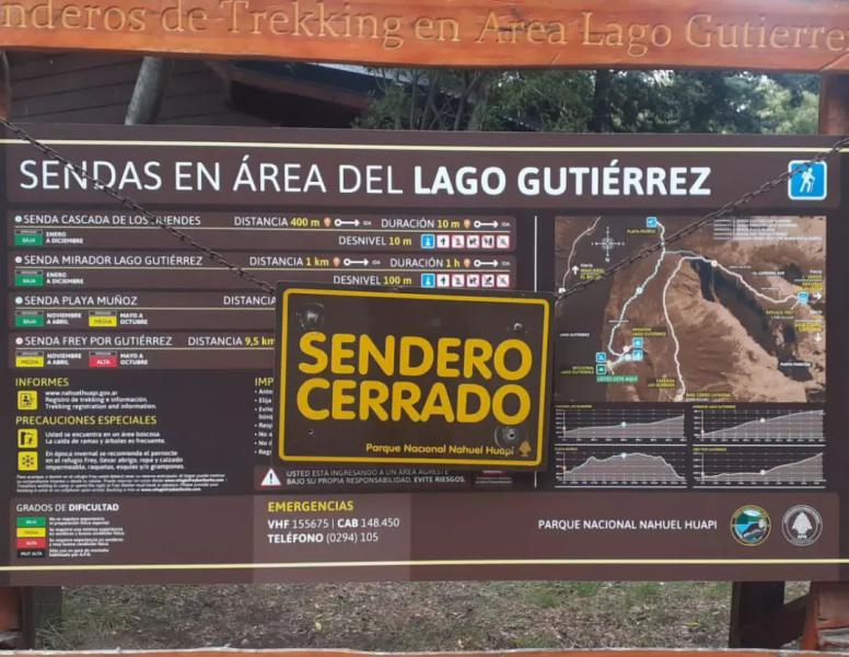 ⛔ CIERRE DEL &Aacute;REA GUTI&Eacute;RREZ DEL PARQUE NACIONAL POR APEO DE &Aacute;RBOLES DE RIESGO