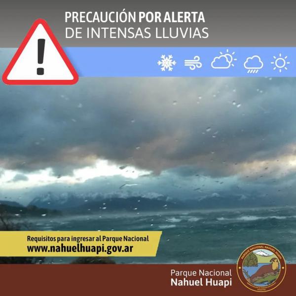 ‼ ALERTA POR LLUVIA PARA LA TARDE NOCHE DEL VIERNES 5