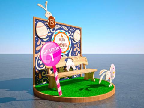 Estaciones Chocolatosas ¡Durante todo el paseo vas a poder sacarte fotos!