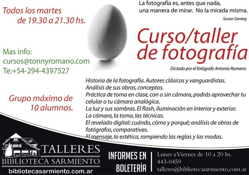 Curso-taller de fotografía en la Biblioteca!
