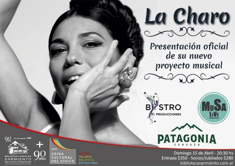 'La Charo' presenta su proyecto musical en la Usina Cultural del Cívico