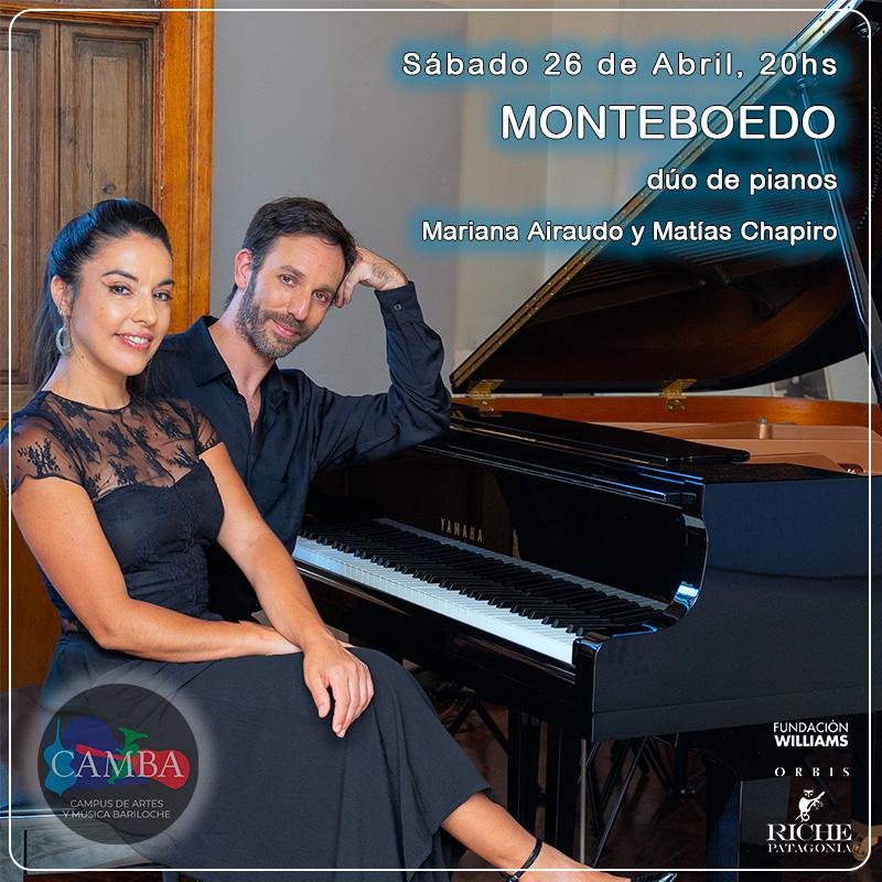Mariana Airaudo y Mat&iacute;as Chapiro presentan: Monteboedo  d&uacute;o de pianos
