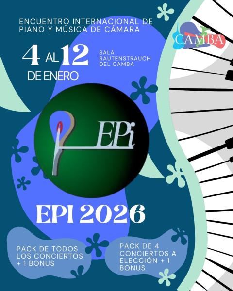 EPI | XVI Encuentro Internacional de Piano y M&uacute;sica de C&aacute;mara 2026 | 4 al 12 de enero de 2026