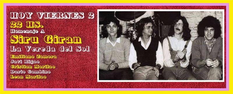  La Vereda del Sol! Homenaje a Siru Giran 