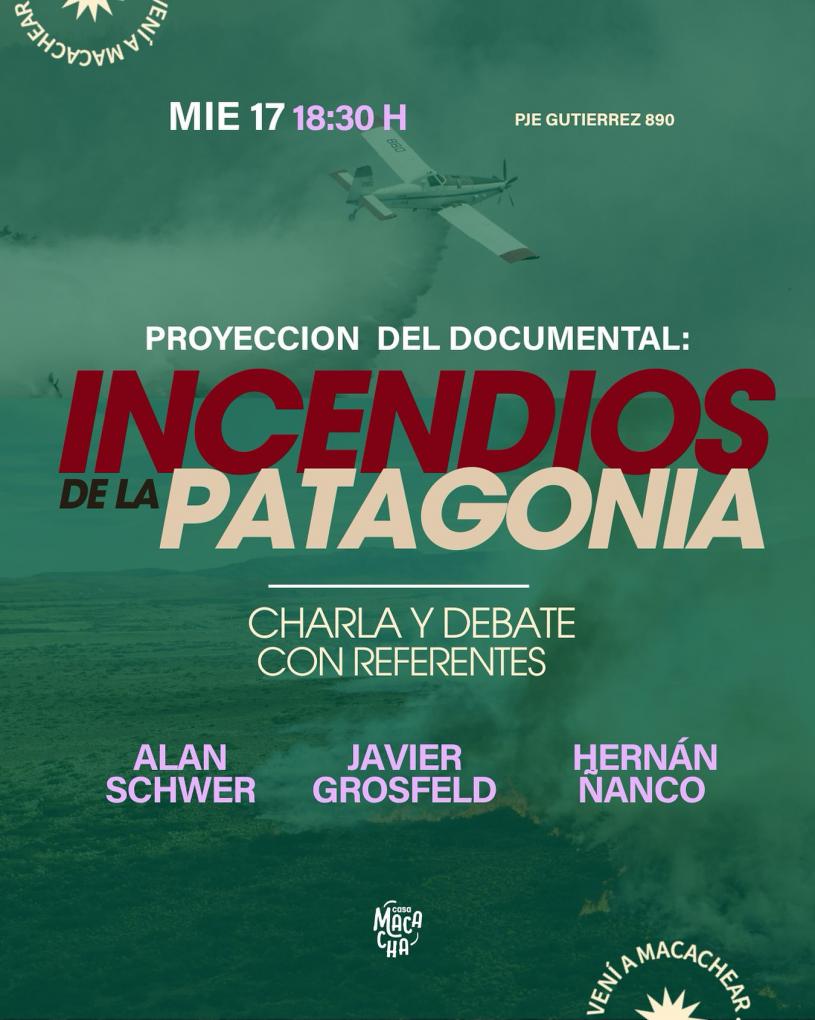 Proyecci&oacute;n + Charla: Incendios en la Patagonia