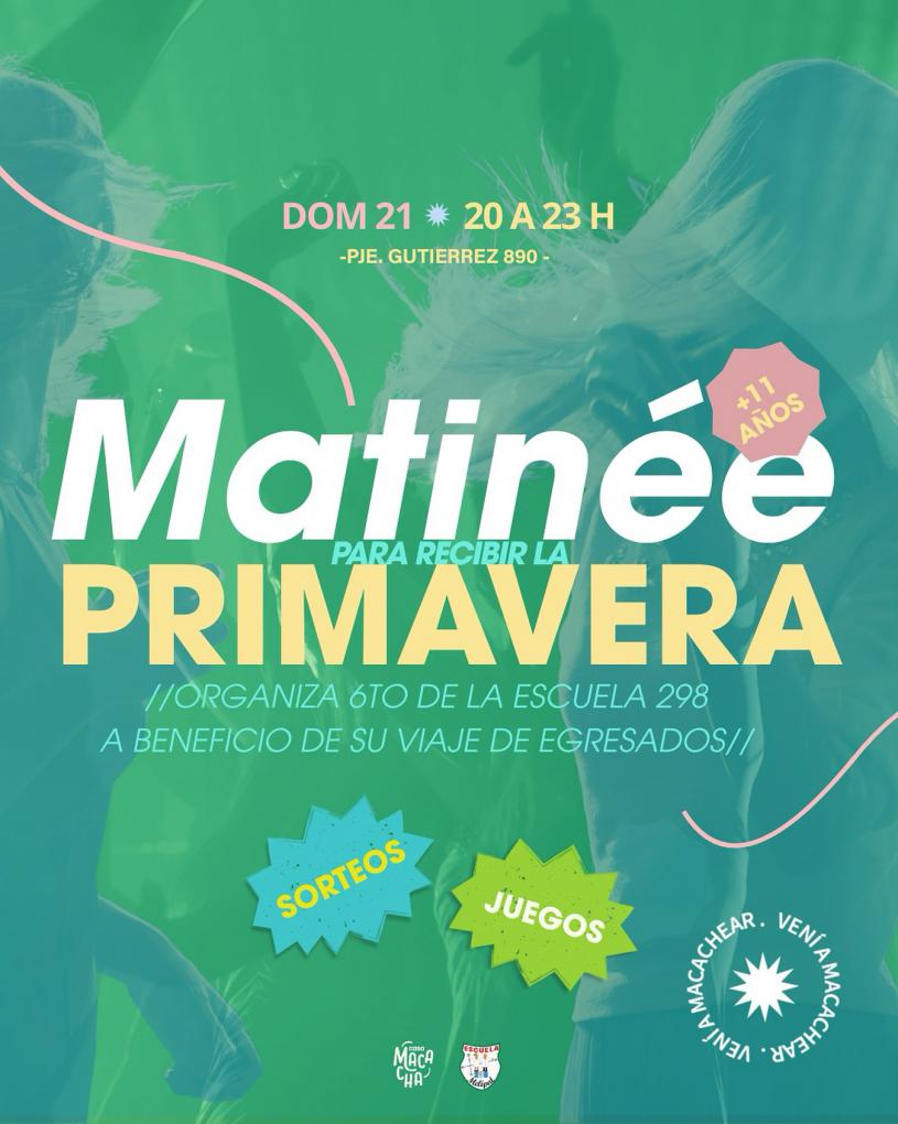 Matinee para recibir la primavera 🌸