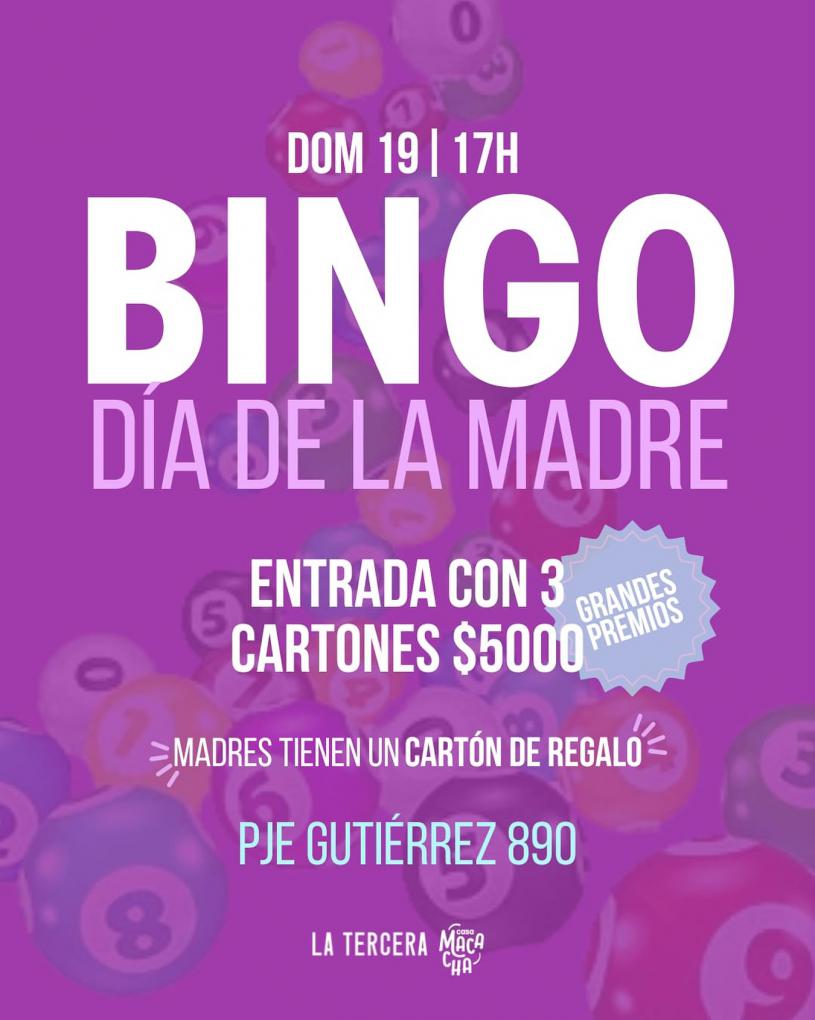 🎊 GRAN BINGO DEL D&Iacute;A DE LA MADRE🎊