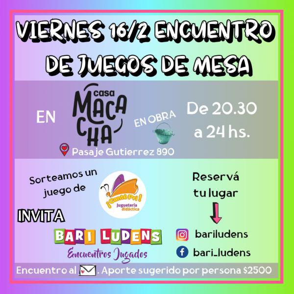 Encuentro de juegos de mesa 