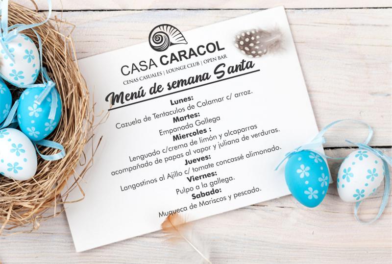 📍 Men&uacute; de semana Santa:📍