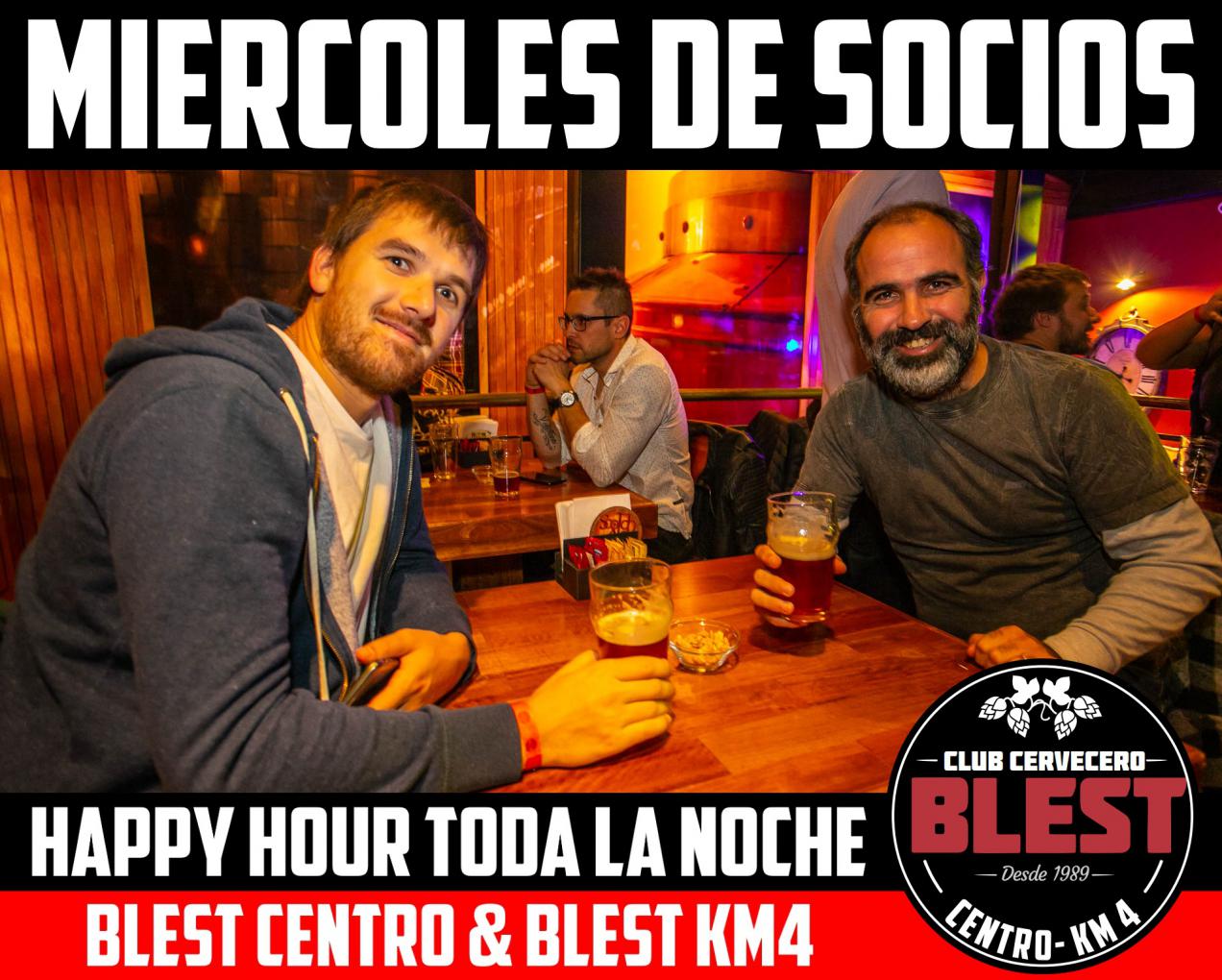 Miércoles de Socios en Club Cervecero Blest Bariloche