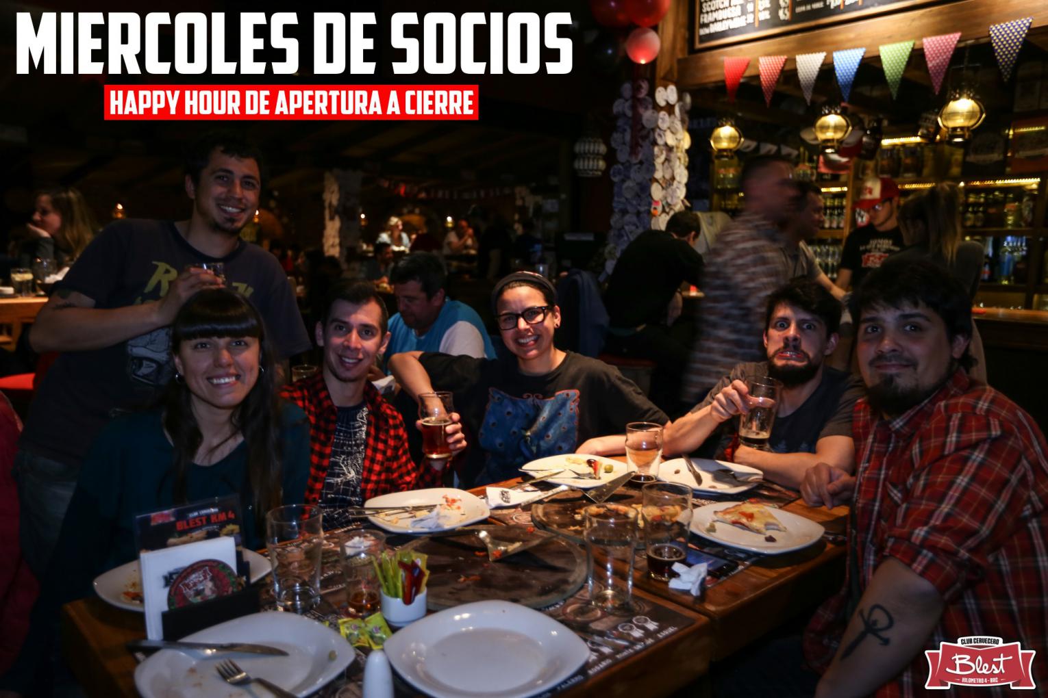 Miércoles de Socios en Club Cervecero Blest Bariloche