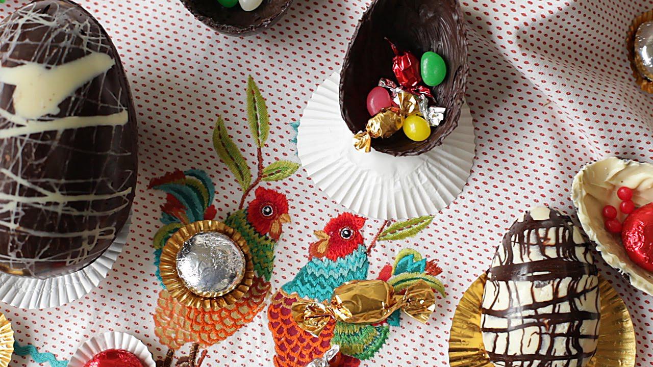 C&oacute;mo hacer huevos de Pascuas de chocolate