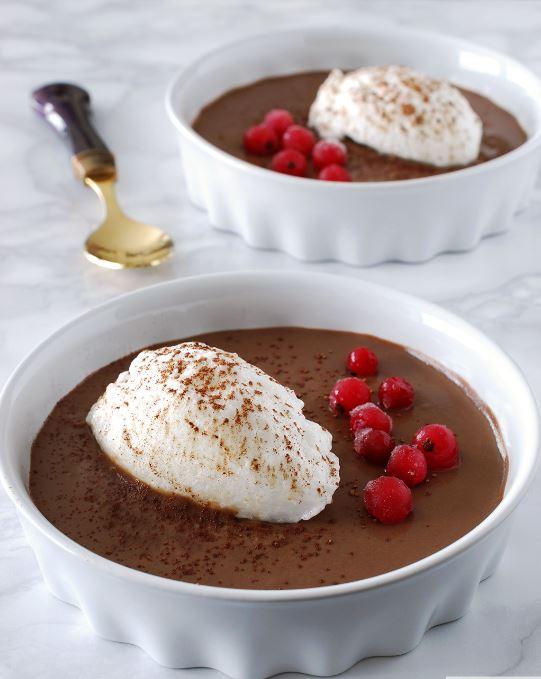 Islas flotantes con chocolate