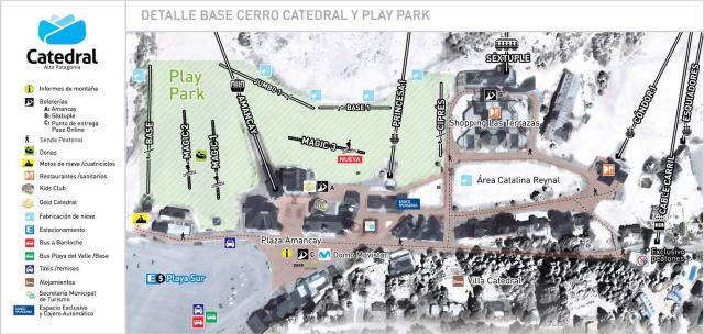 Mapa Base Cerro Catedral - Información - Ski Project Arg 