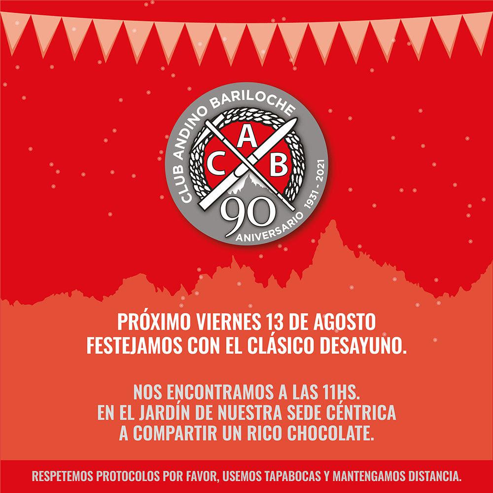 90&deg; Aniversario del Club Andino Bariloche 🎈🎉🎊