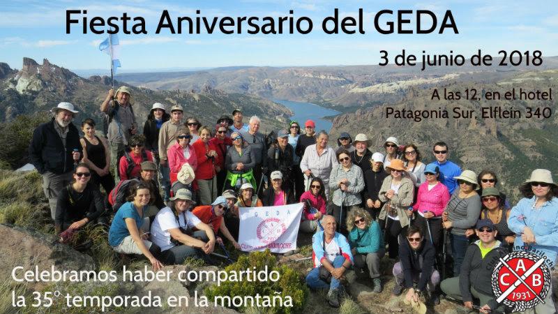 Festejamos los 35 a&ntilde;os del GEDA!