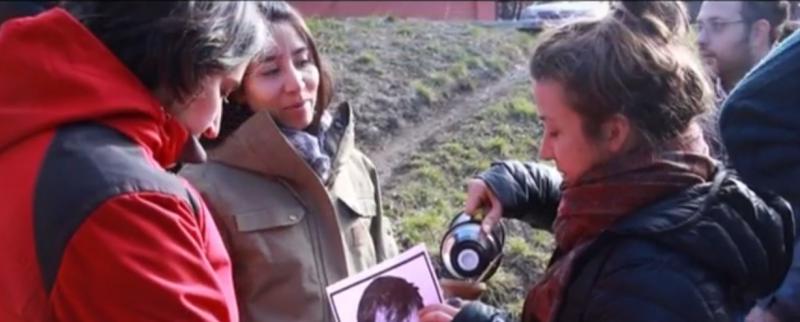Video Intervenci&oacute;n fotogr&aacute;fica por Santiago Maldonado