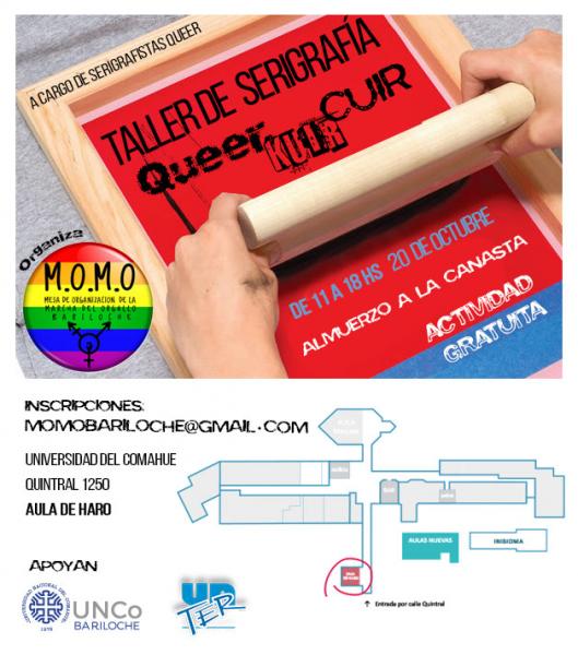 Taller de Serigraf&iacute;a Queer a cargo de Serigrafistas Queer  20/oct