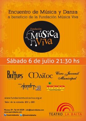 Encuentro de m&uacute;sica y danza a beneficio de la Fundaci&oacute;n M&uacute;sica Viva