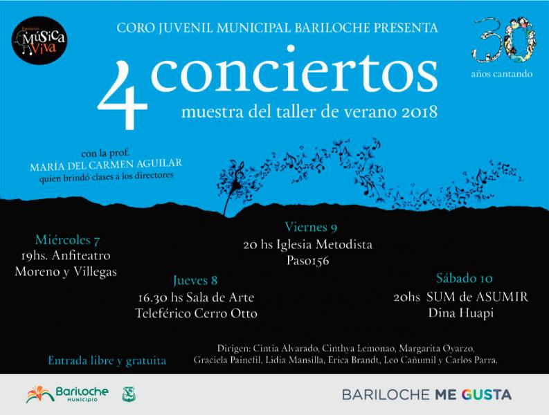 CONCIERTOS TALLER CORAL DE VERANO