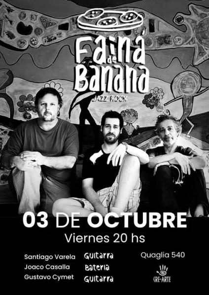 Ensamble Musical Big Bang, junto al tr&iacute;o Fain&aacute; de Banana Jazz Rock