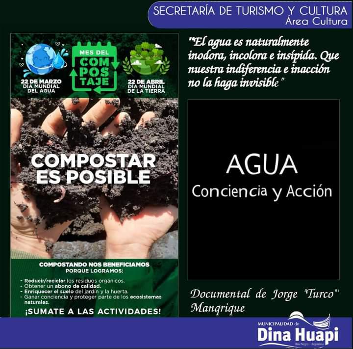 Charla sobre compostaje Compostar es posible - Proyecci&oacute;n del documental Agua conciencia y acci&oacute;n