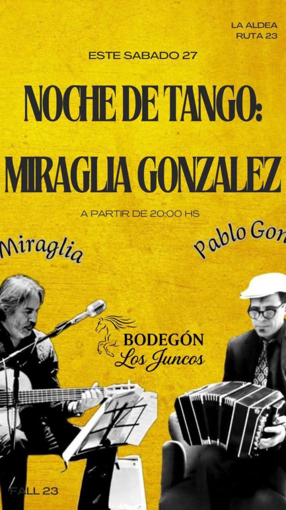 NOCHE DE TANGO: MIRAGLIA GONZALEZ