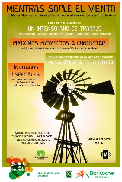 Andrés Vaccari y Sebastián Fonseca ganadores del concurso 2017 de la Editora Municipal Bariloche