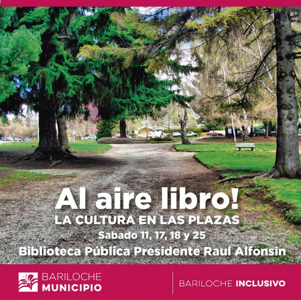 Se viene ¡Al aire libro!: la cultura en las plazas