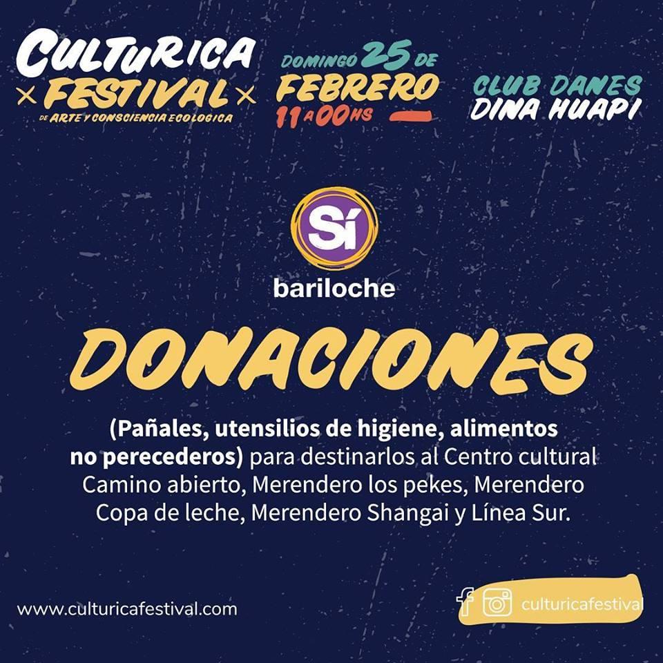 El Festival de Culturica será punto de recpeción para donaciones de la Fundación SI!