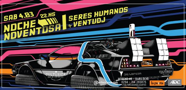 Seres Humanos en una noche musical noventosa