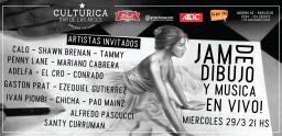 Hoy habr&aacute; Jam de Dibujo y Pintura con M&uacute;sica en vivo  de artistas locales