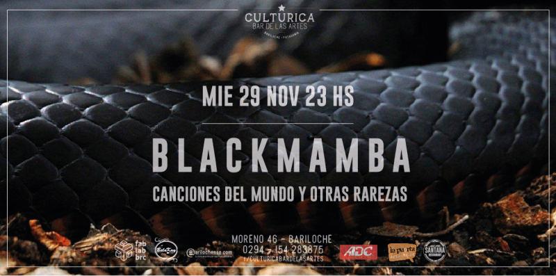 BLACKMAMBA EN VIVO ! Canciones del mundo, clásicos y rarezas. Visionadas e interpretadas en formato minimal.