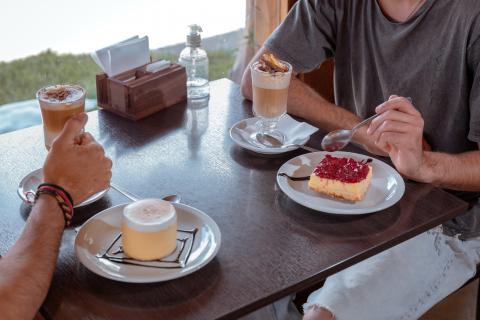 Cafetería en los kilómetros