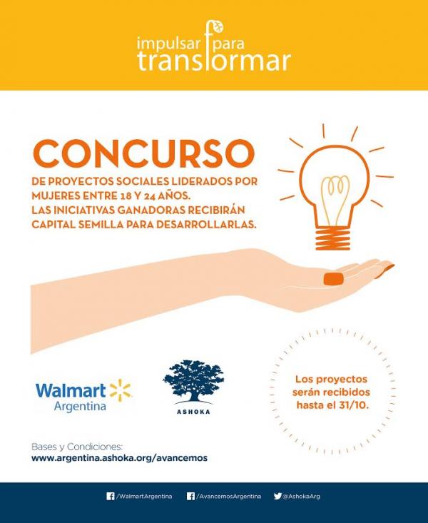 Walmart Argentina y Ashoka invitan al concurso de proyectos con  impacto social Impulsar para Transformar