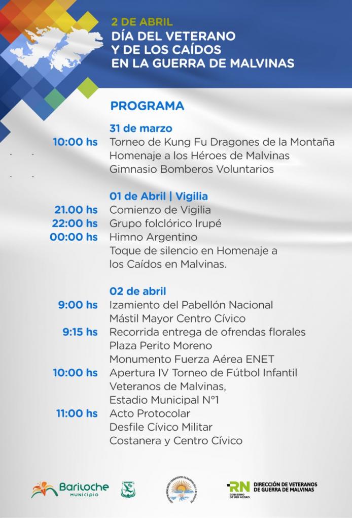 Bariloche recordar&aacute; a los H&eacute;roes de Malvinas