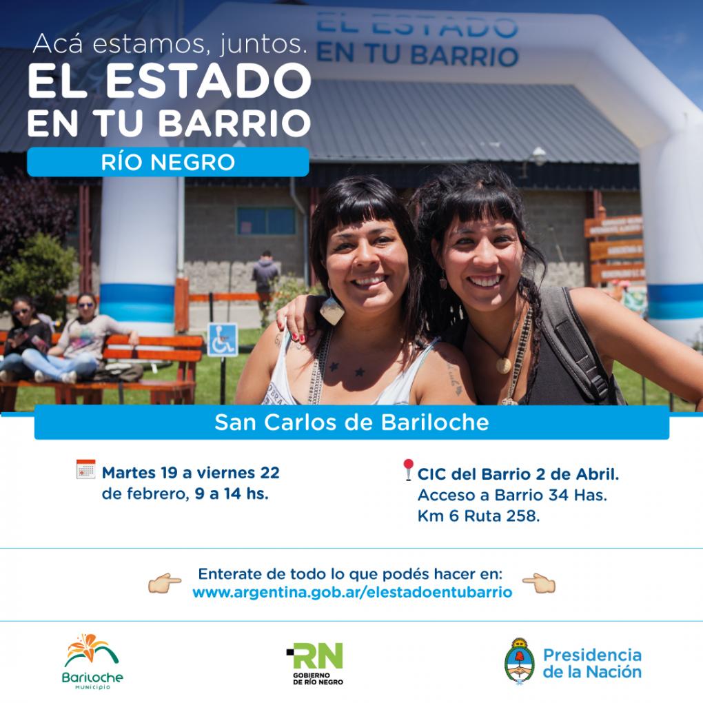 El Estado en tu Barrio vuelve a Bariloche