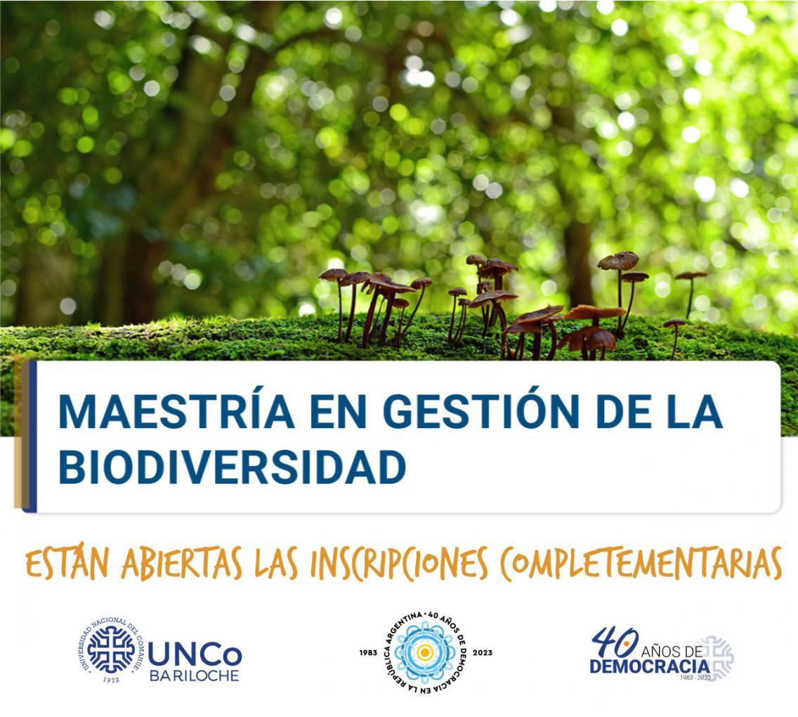 Contin&uacute;a abierta la inscripci&oacute;n para la Maestr&iacute;a en Gesti&oacute;n de la Biodiversidad de la UNCo Bariloche