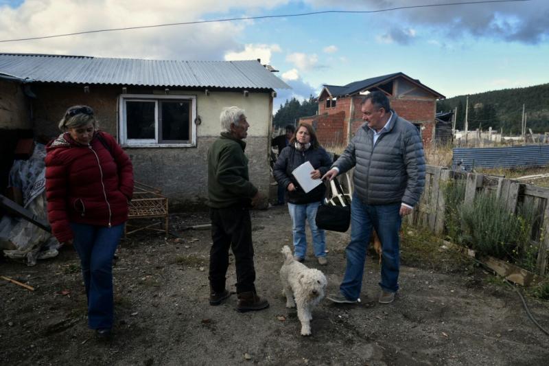 Tras el temporal, Gennuso recorrió los barrios afectados