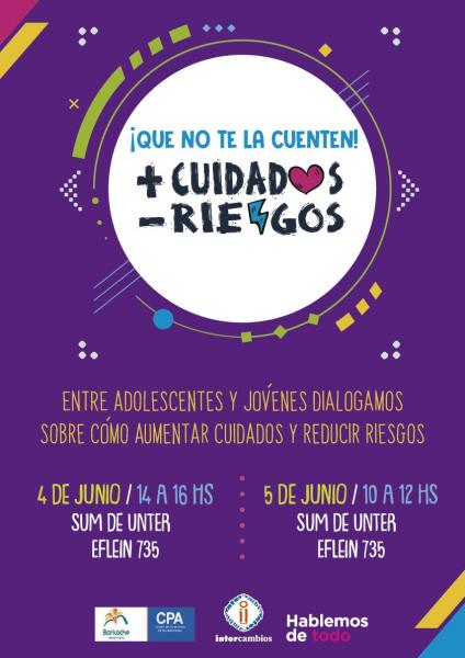 Inscriben para los talleres Más cuidados Menos Riesgos