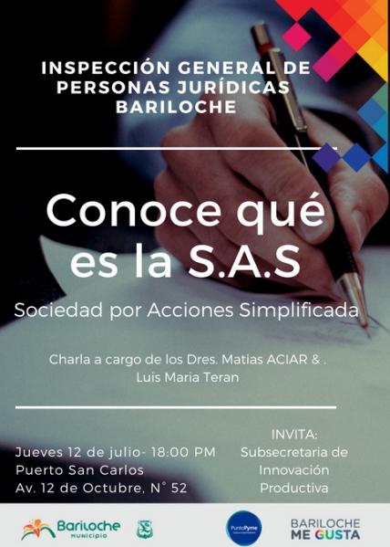 Informarán sobre el funcionamiento de las Sociedades por Acciones Simplificadas (S.A.S.)